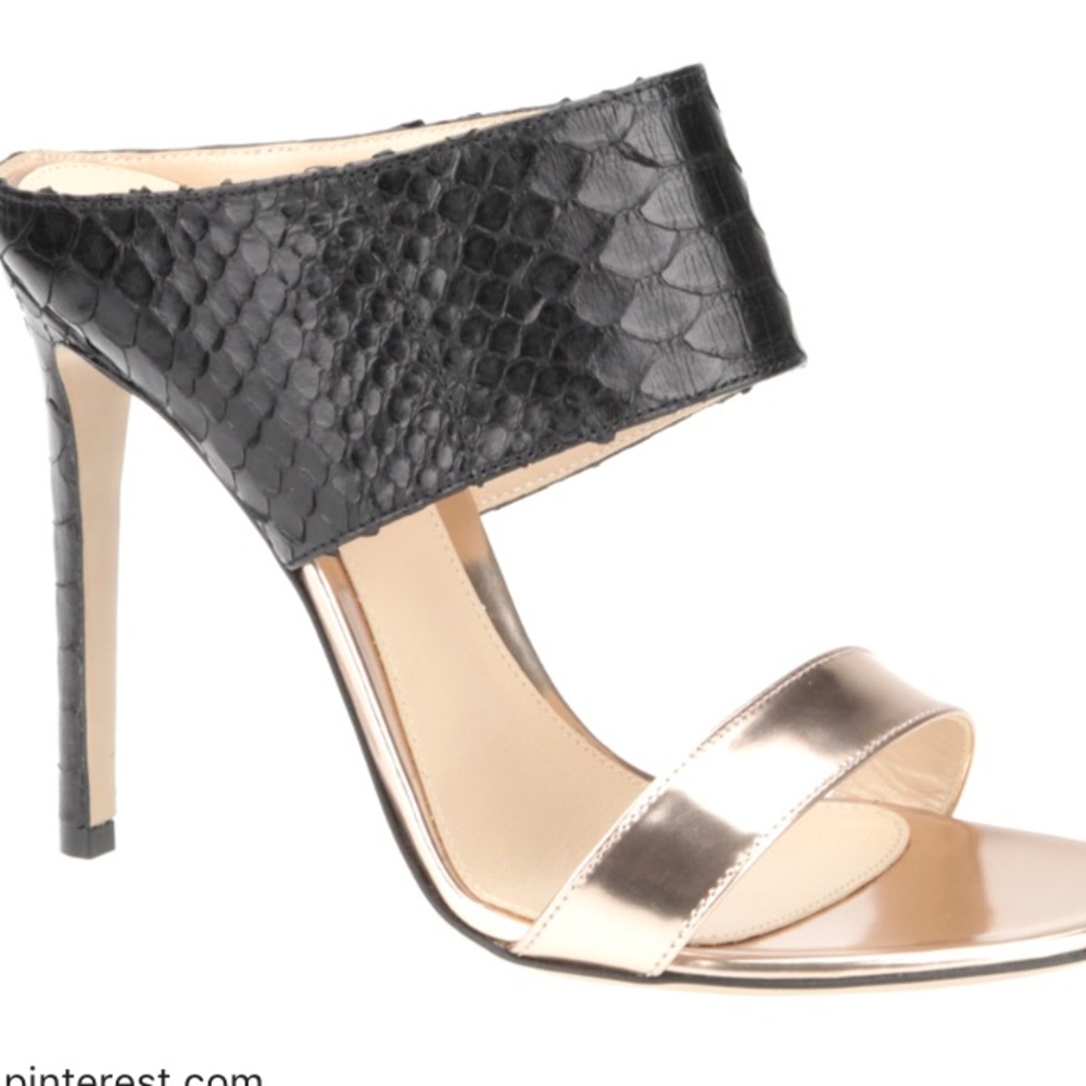 Gianvito Rossi python mule sandals size 38